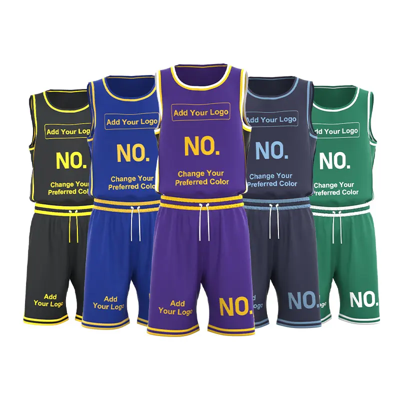 Custom 2022 basketball sets jersey and shorts sublimation sports wear basketball uniforms for men
