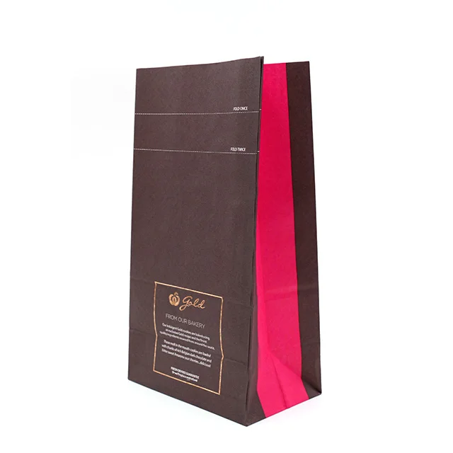 China supplier OEM craft paper packing bags for coffee, wholesale paper bag with logo print