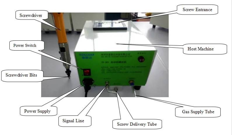 OEM Hand Hold Screwdriver Locking Device Screw Automatic Feeding Tightening Fastening Machine
