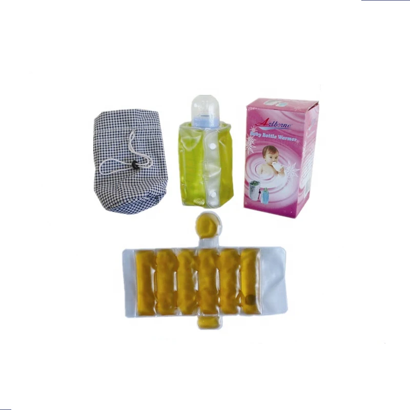 Warm Milk portable Reusable Heating Pack for travel outdoor used Baby milk Bottle Warmer click instant heat pads