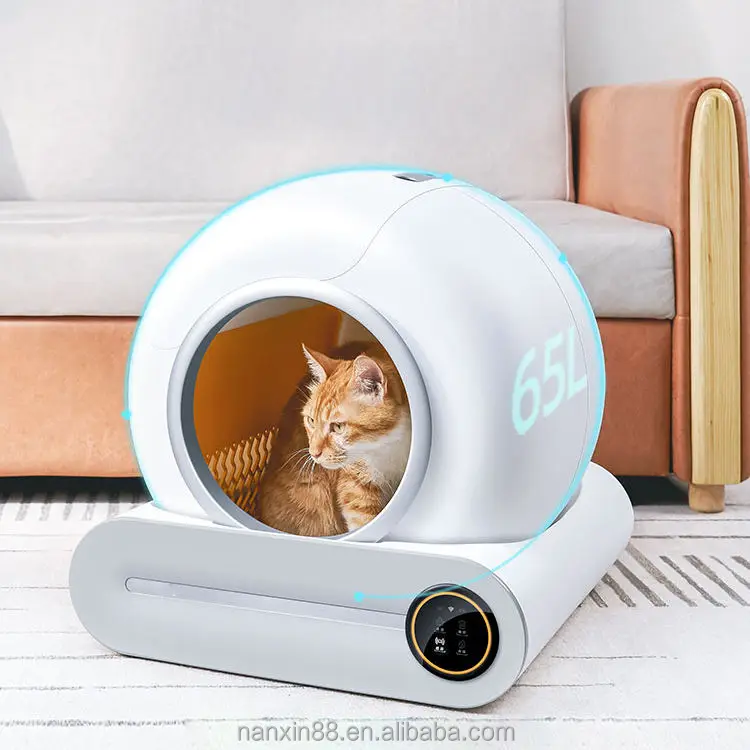 Tuya App Control Automatic Self-cleaning Cat Toilet Cat Litter Tray Intelligent Automatic Cat Litter Box