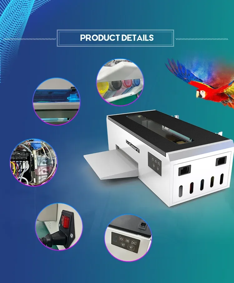 New Desktop A4 Textile Printer L805 DTF Flatbed Inkjet Machine for Tshirt & DIY Printing Film Transfer L800 DTF Printer