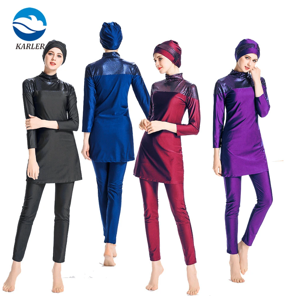 Manufacturing Swimming Adult Plus Size Bathing Suits Islamic Swimsuit Women Swim Wear Modest