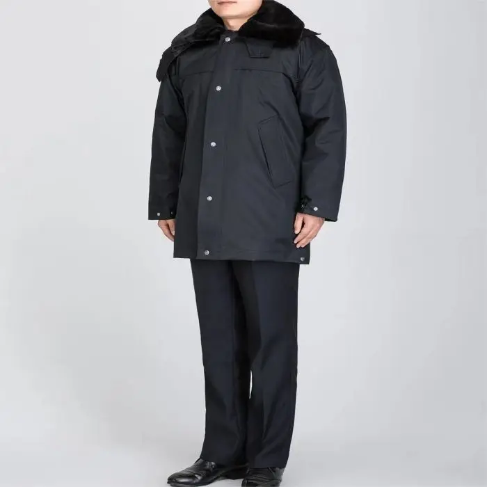 Winter cotton coat long guard patrol duty security dress Padded jacket security top