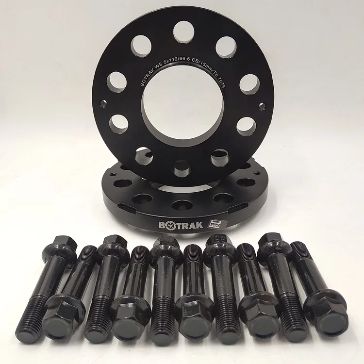 BOTRAK true forged 7075 t6 15mm 5x112 wheel spacer for mercedes benz E S GLC GLS GLA GLB class AMG