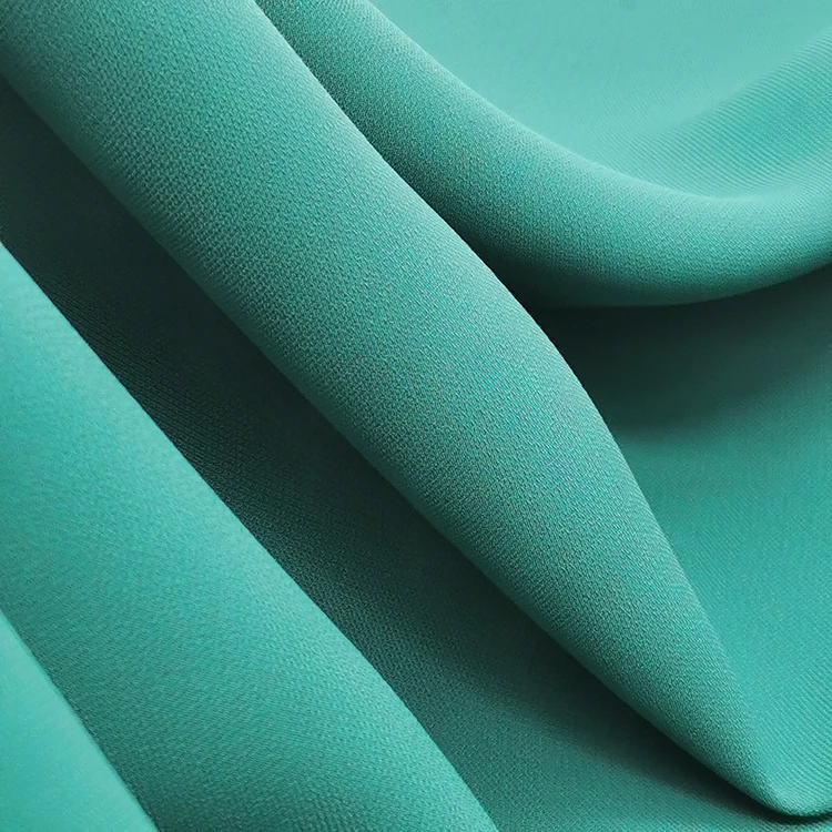 
high quality In stock quick shipment polyester chiffon Fabric with pendant feeling for blouse shirt dress haute couture 
