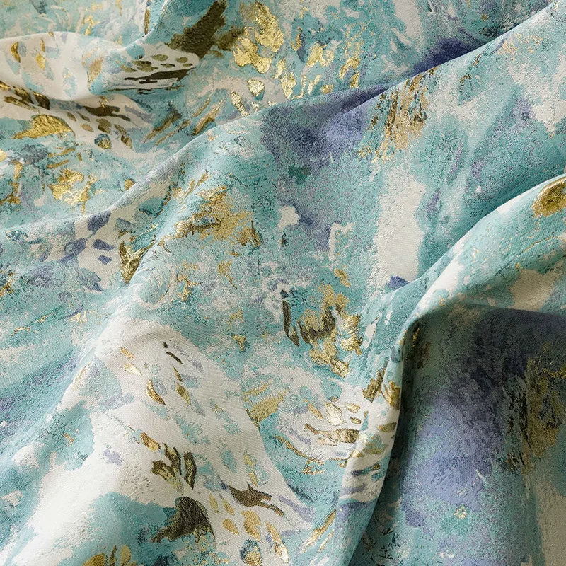 Hot Design Brocade Lace Fabric Jacquard Woven Fabric for Wedding Dresses Damask Lace