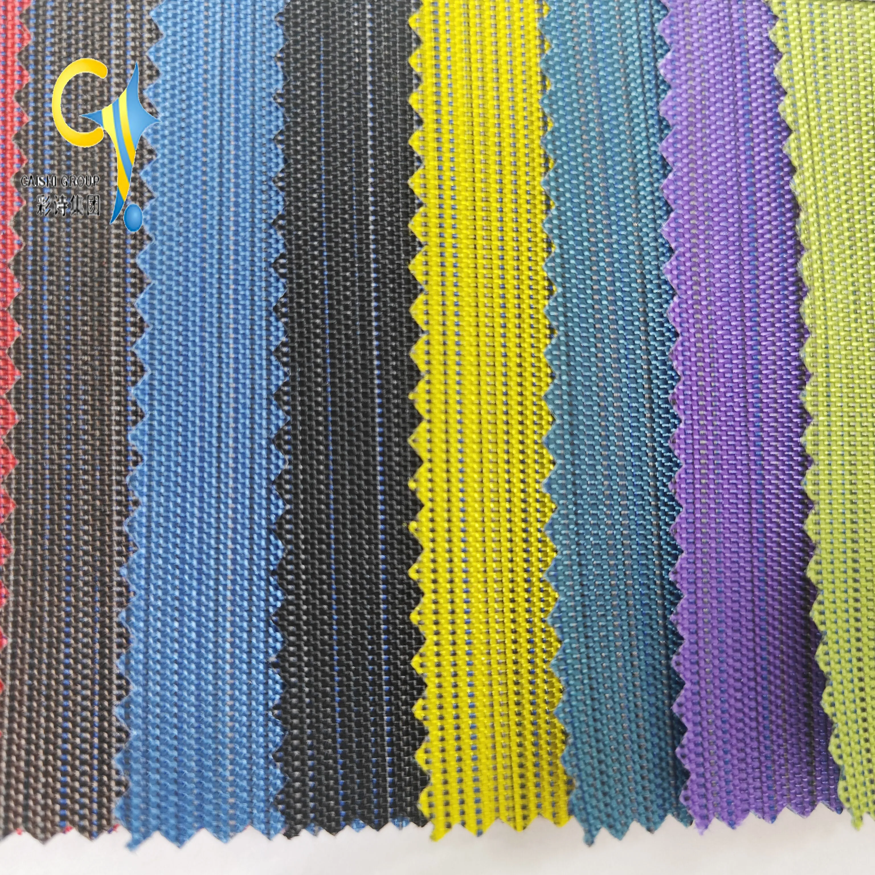 China Factory Customized 100% nylon WR  ZY-837 400D jacquard with PU coated for bag Luggage Outdoor oxford fabric