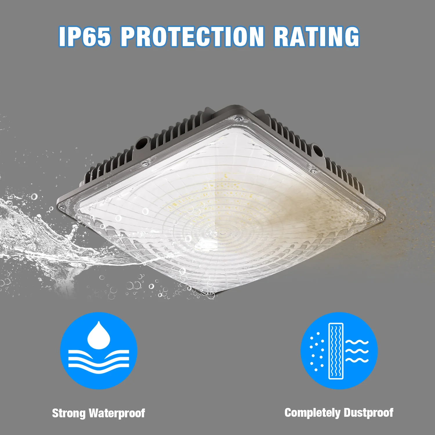 Everlight 120Watt IP65 Waterproof  3000K~6000K Temperature LED Parking Lot Light LED Canopy Lighting