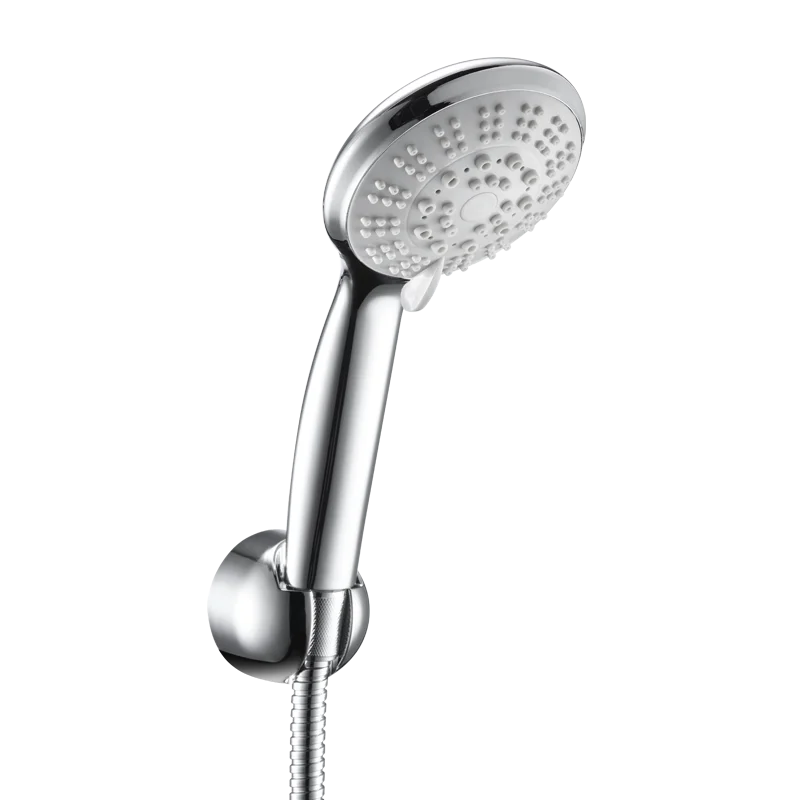 Single Lever Exposed Surface Wall Mounted Shower Faucet Mixer Taps With Handheld Shower