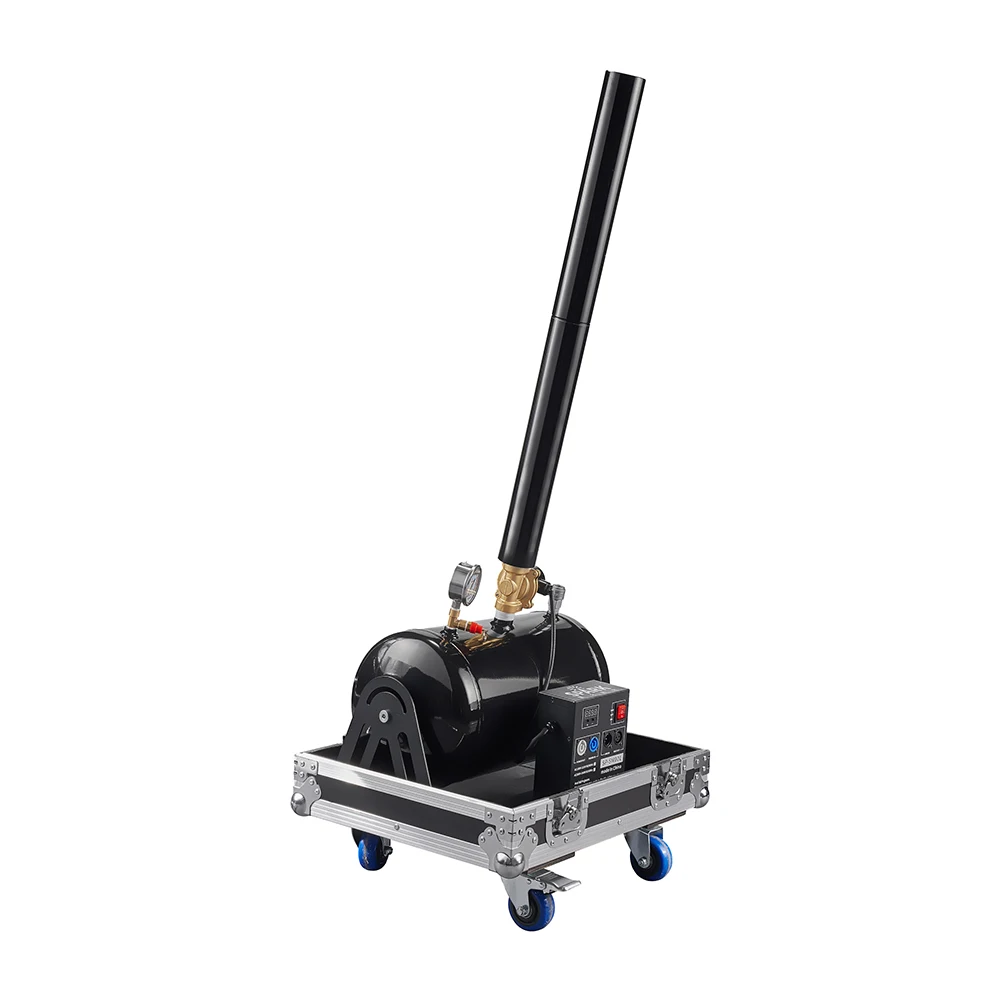 Large Power Outdoor Portable Confetti Machine 8-12M Co2 Confetti Blaster Ribbon Cannon BIg Confetti Machine With Flight Case