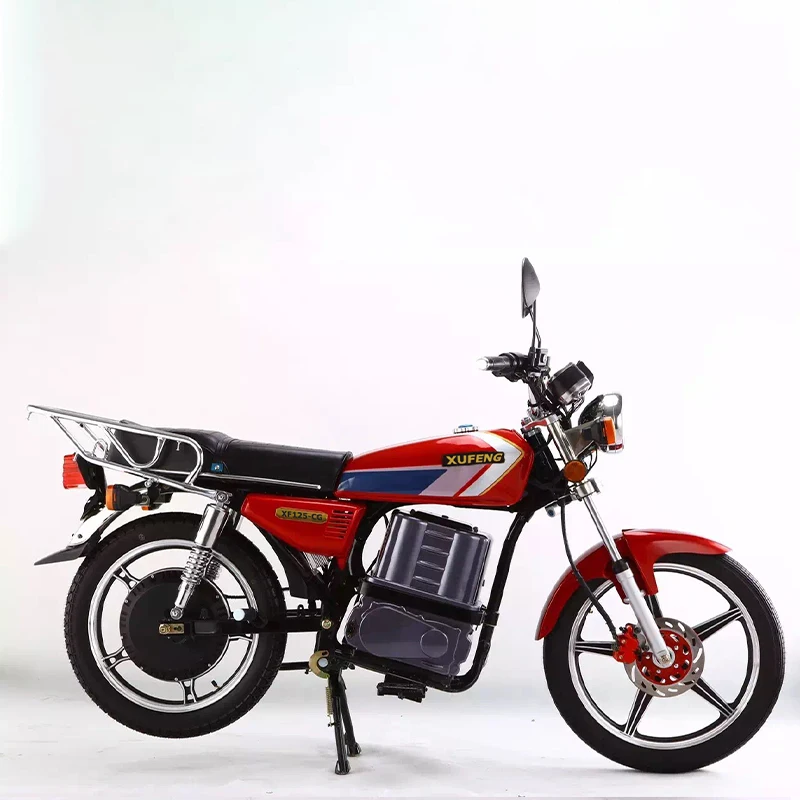 
High Quality Hydraulic Shock Absorption 72V Lithium Battery 2 Person Electric Motorcycle with Display 