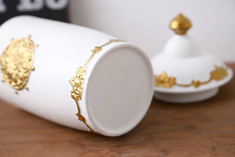 Popular New Product Ceramic Condiment Box Storage Box Sugar Biscuit Canister Tea Storage Jar