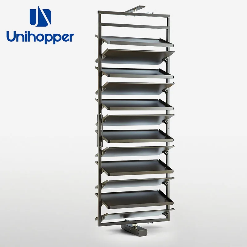 Unihopper Wardrobe Rotating Shoe Rack Storage Organizer Cabinet Display Metal Modern 360 Revolving Shoe Rack