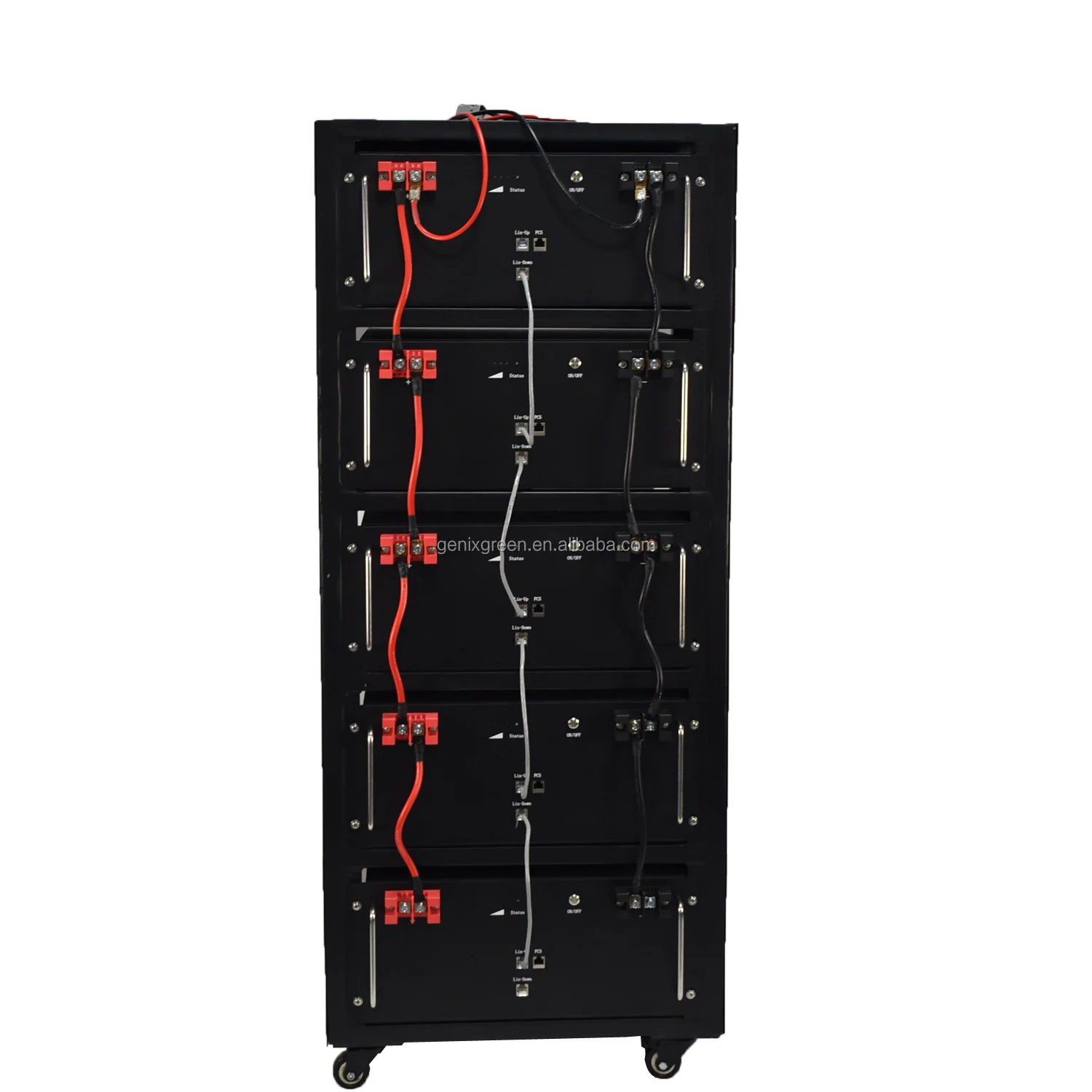 Rack Mounted 48V 100Ah LiFePO4 battery module  hybrid/off-grid 24kwh energy systems solar