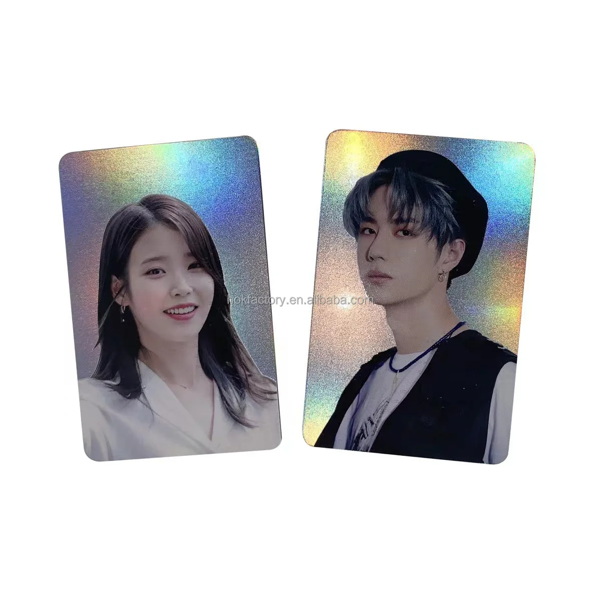 Cheap Price Customized Kpop Double sided Glossy Color Holographic K-pop Laser Lomo Photo Card for Fan Collection