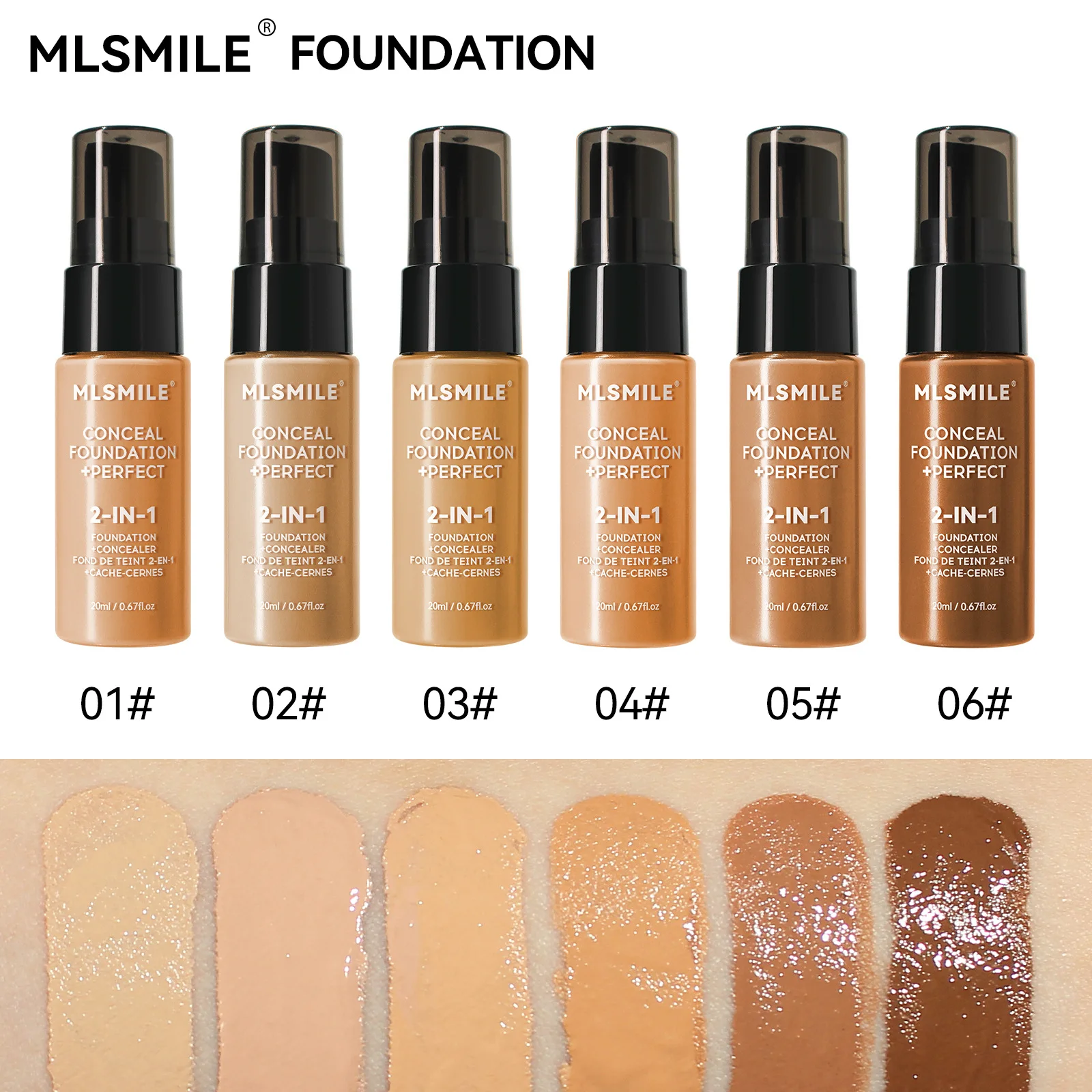 Cosmetics Face Makeup Foundation OEM BB Cream Oil Control Long Lasting Waterproof Liquid Foundation Private Label