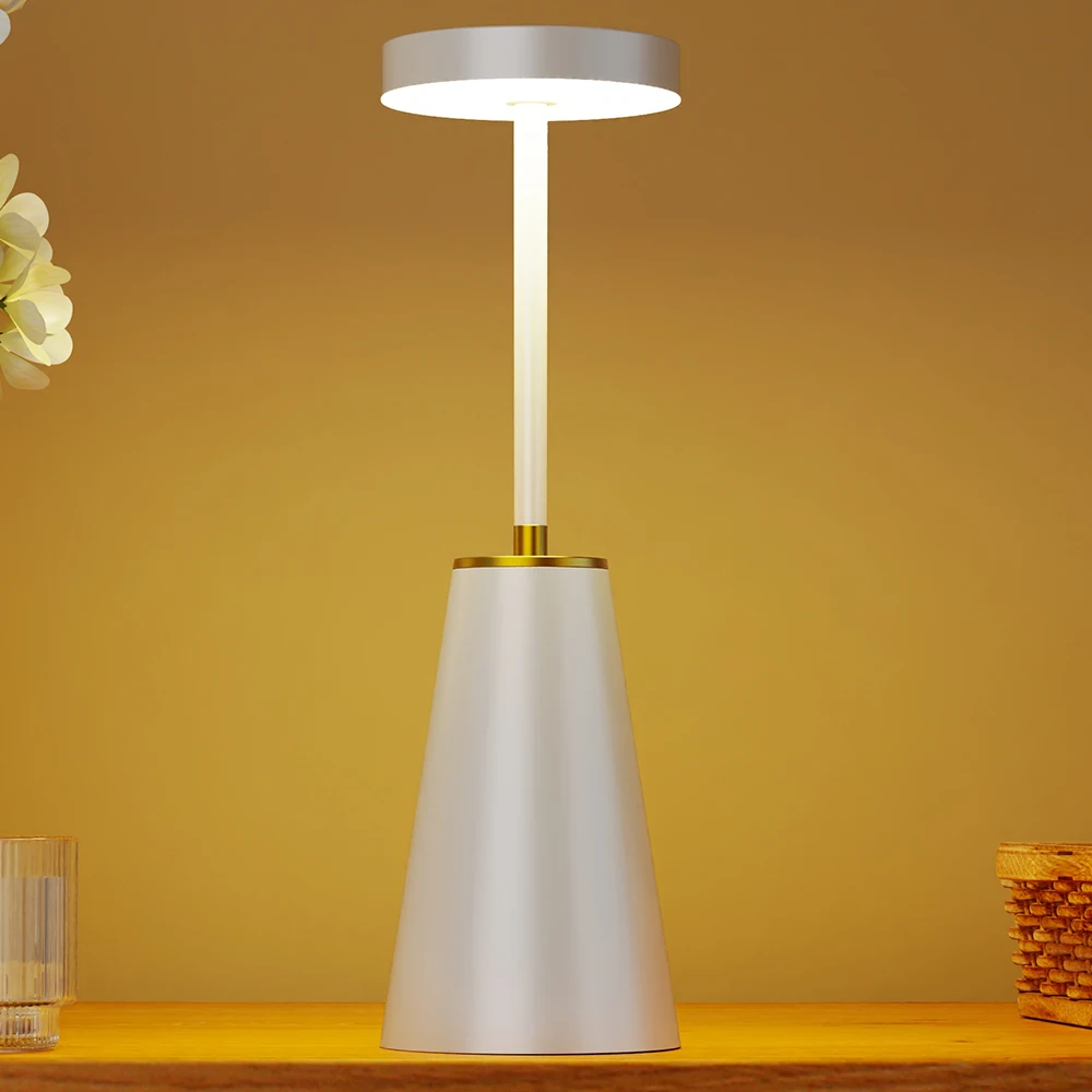 Portable Touch Sensor LED Table Lamp stepless dimming Night Light Up to 60 Hours Usage for Kids Nursery Bedside Nightstand Lamp