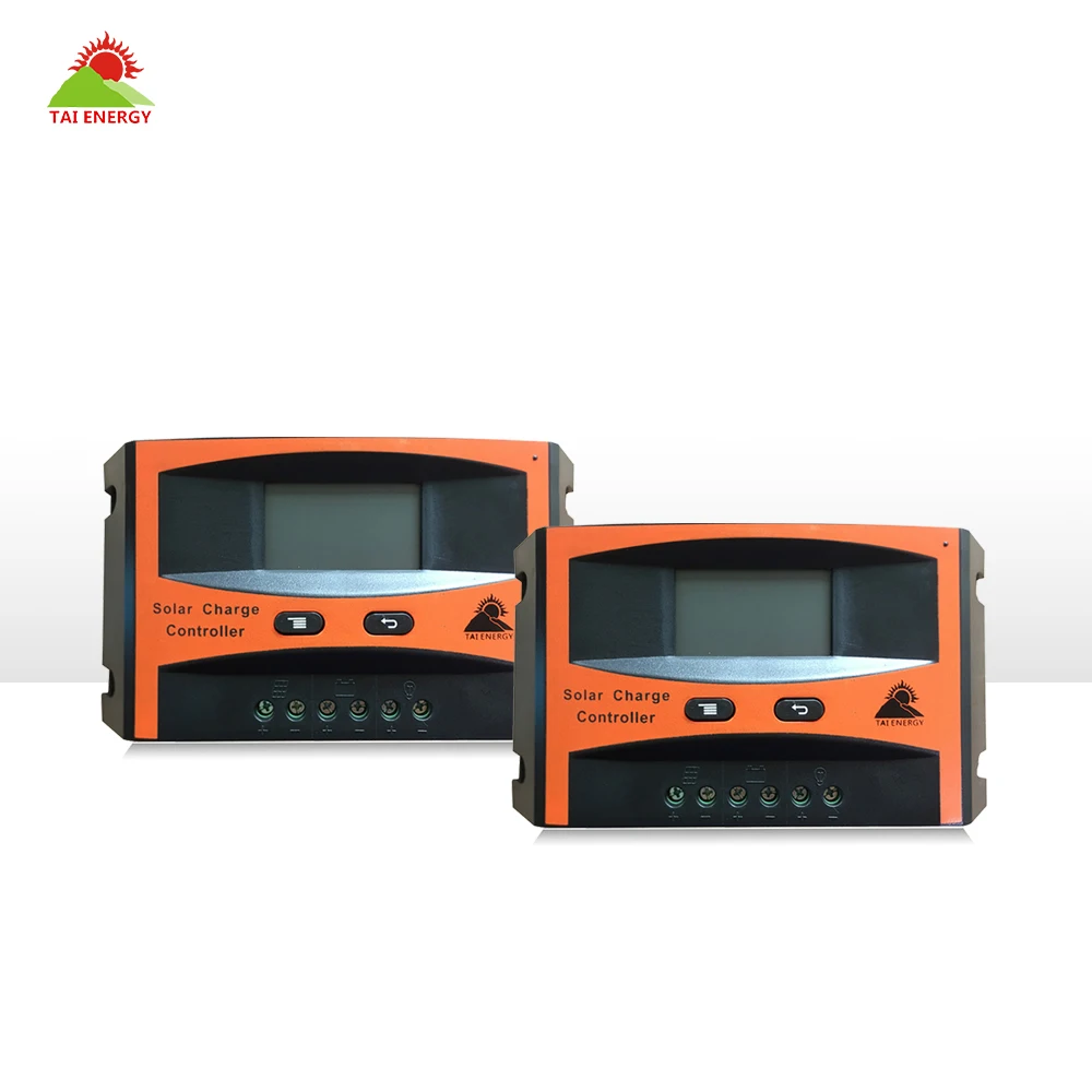 Контроллер Tai Energy 12V 24V 10A Солнечный pwm 10amp ЖК-дисплей солнечного зарядного устройства