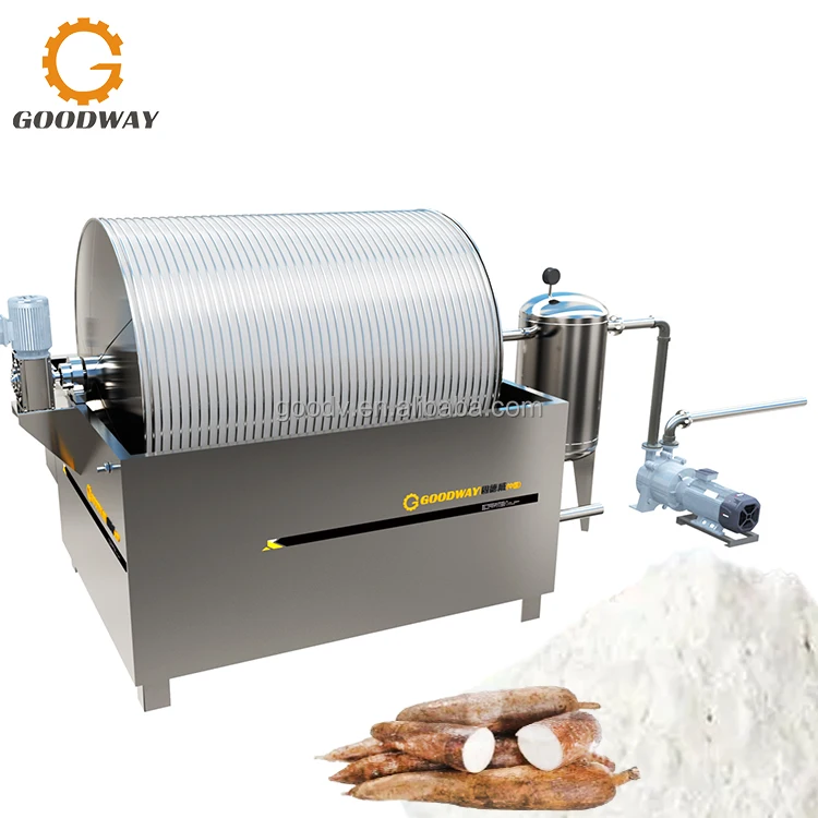 Cassava Starch Making Machine Tapioca Starch Vacuum Drum Dehydrator Rotary Filter