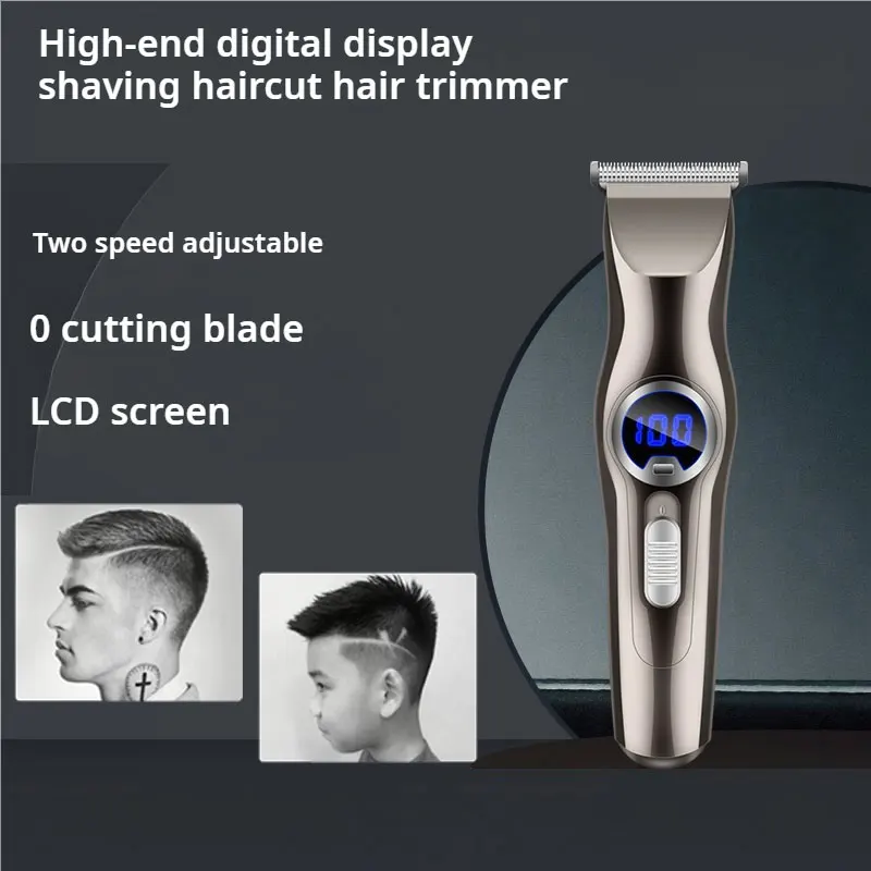 Electric Portable Cordless Hair Trimmer Personal and Salon Use Trimmer Men Barber Clippers With Large Battery