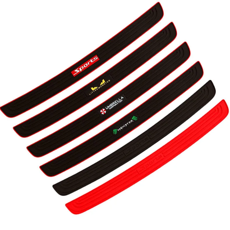 Universal Scratch Resistant and Non-slip Rubber Rear Bumper Guard Protector Strip for Most Cars Vehicles