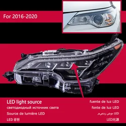 Car Lights For Fortuner 2016-2020 LED Headlight Modification Upgrade Lexus Design Projector 4 Lens DRL Dynamic Turn Signal Lamp