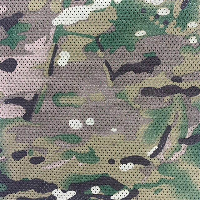Camouflage mesh Knitting fabric  quick dry mesh fabric polyester sporting clothes mesh fabric