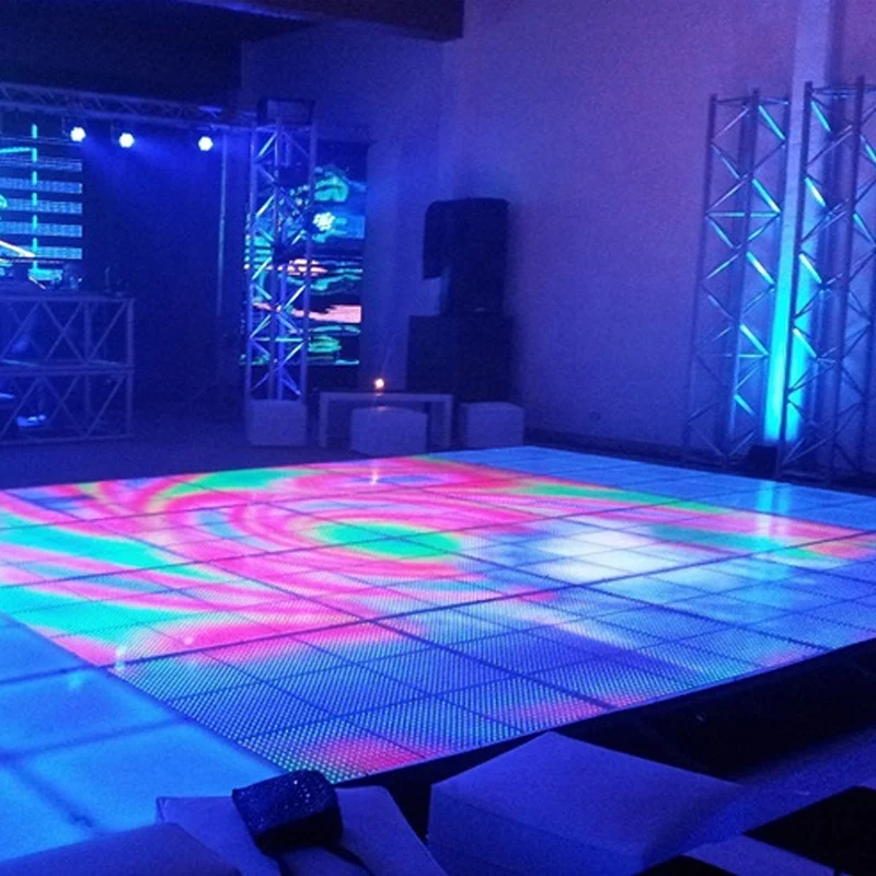 Intelligent Indoor Dance Floor LED Video Tile Panel P2.6 P2.9 P3.9 P4.8 Interactive Floor LED Display Screen For TV Live Show