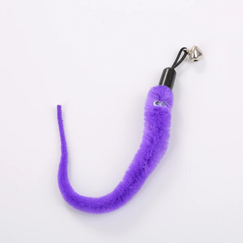 plush caterpillar replacement with bell cat toys wholesale in stock pet toys