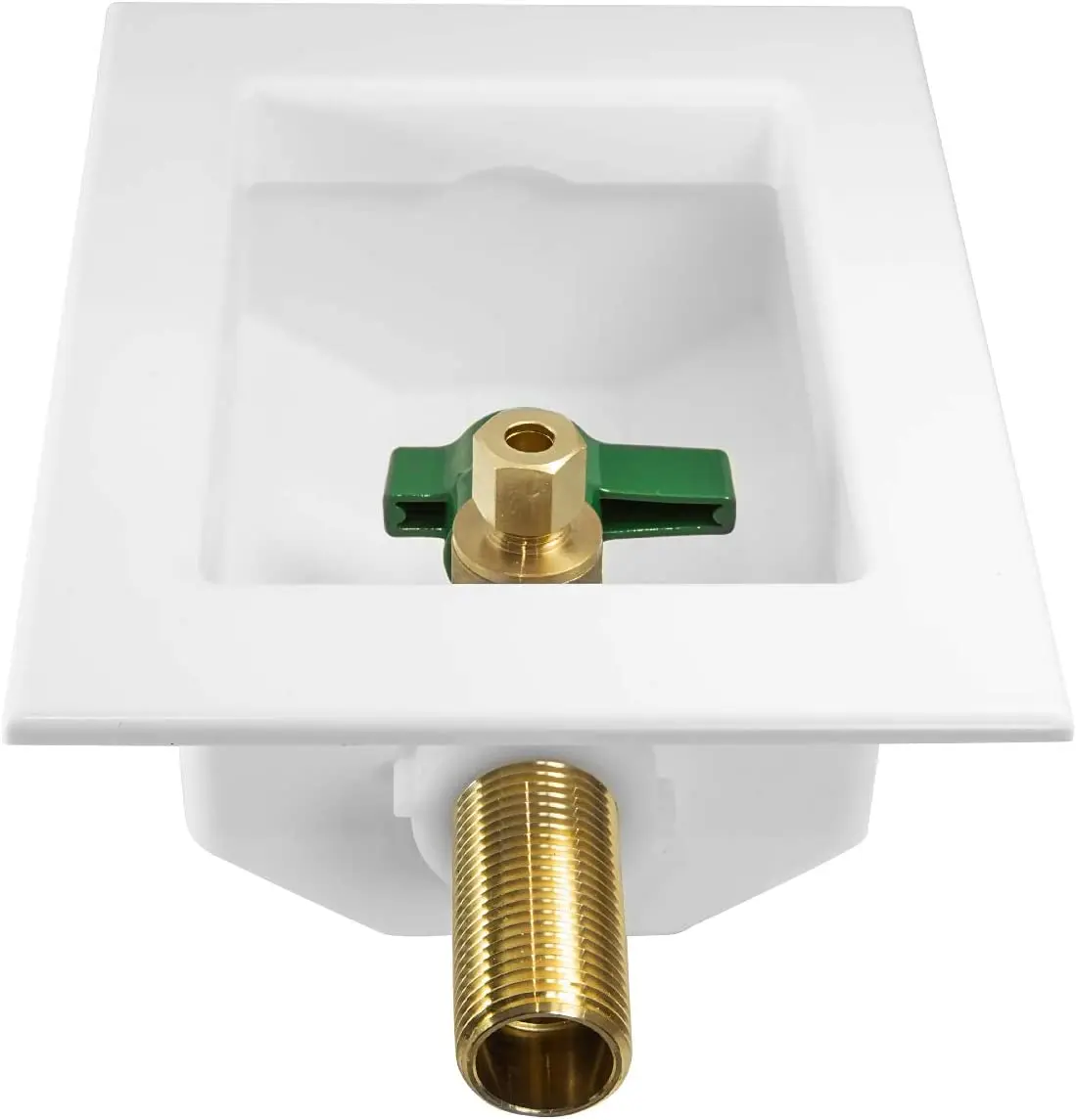 1/4-Turn Ball Valve with Copper Sweat Pre-assembled Ice Maker Outlet Box, 1/2-Inch Sweat with Installed Water Hammer Arrestor