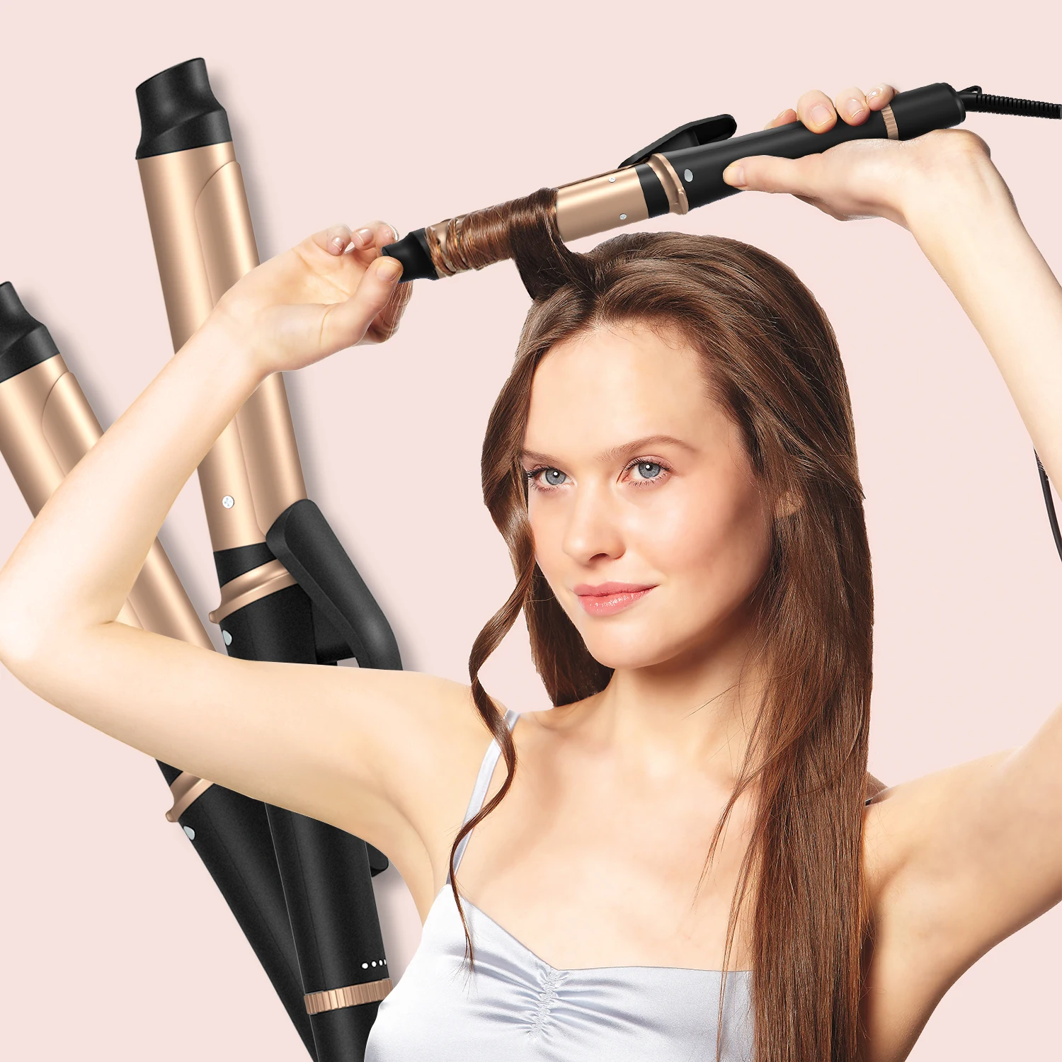 Hot Portable Curling Iron Waver Hair Curler Electric Hair Salon Portable Curling Iron Wholesale Hair Curlers