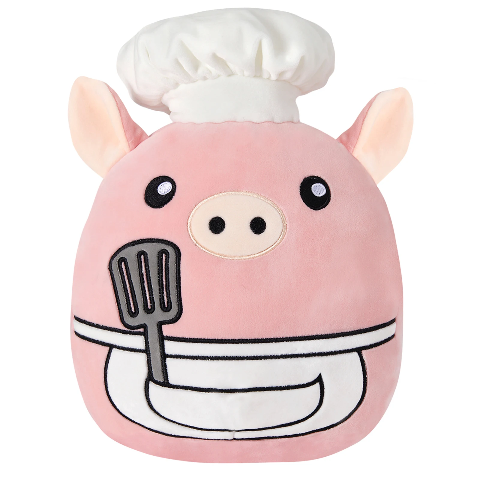 Lovely Pink Cook Pig Squishy Plush Pillow Home Decor Comfort Squish Soft Pillow Stuffed Animals Gift for Child Kids Toys