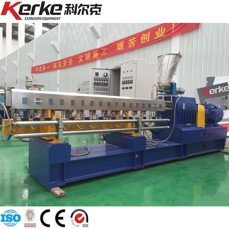 Экструдер пластиковый Pp Pe Recycle гранул линия двойной винт экструзии машины