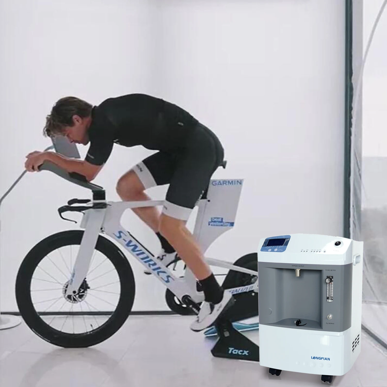 Longfian With CE Certificate 100LPM Hypoxic Generator JAY-10H With 120L Buffer Bag And Mask For Hypoxic Training Athletes