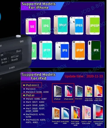 B-BOX C3 DFU Box NAND Programmer NAND Flash Serial Data Read Write Tools for 6 7P 8 8P X for No Disassembly