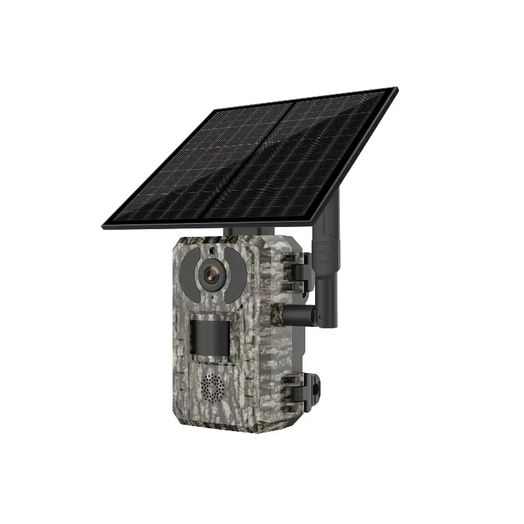 Solar Panel Hunting Trail Camera Infrared Live Video Wildlife Monitoring Forest  4G Trial Camera For Deer Hunting