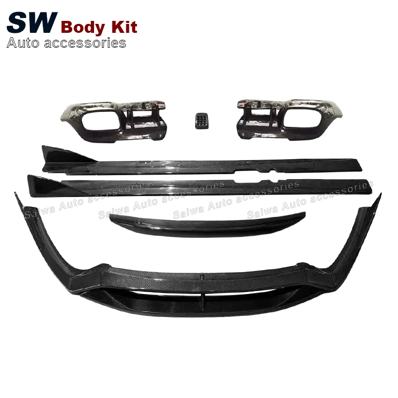 DMC Style Carbon Fiber Aero Bodykit For Berlinetta Ferrari F12 Front Lip Side Skirt Spoiler Diffuser 2013-2017