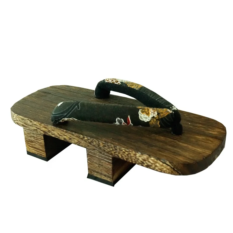 Japanese original wood geta brown color with EVA sheets for man size