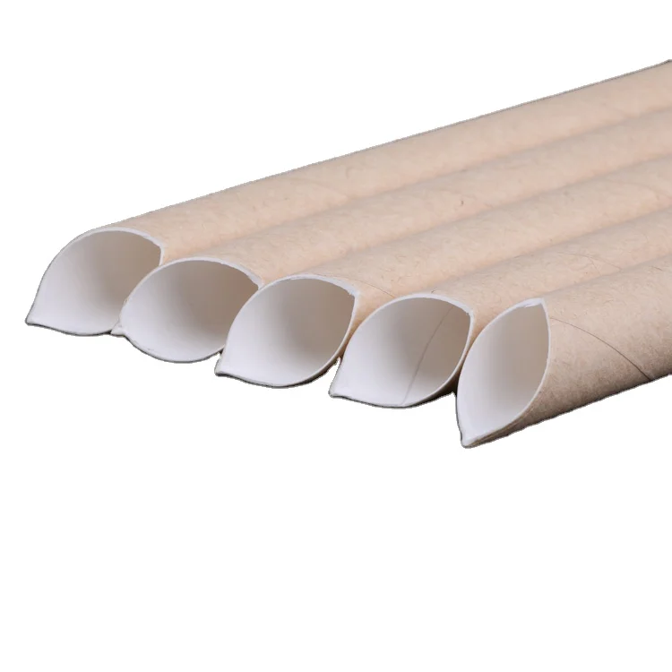 Eco Friendly Large Diameter Bamboo Fiber Paper Straw Style Wholesale Sales Degradable Paper Straw for Coffee Milk Tea Party