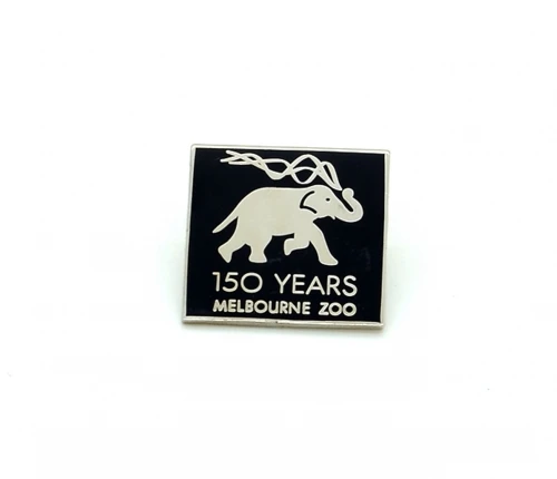 custom animal elephant Melbourne zoo anniversary lapel pin,nickel plated animal pin badge,soft enamel with epoxy