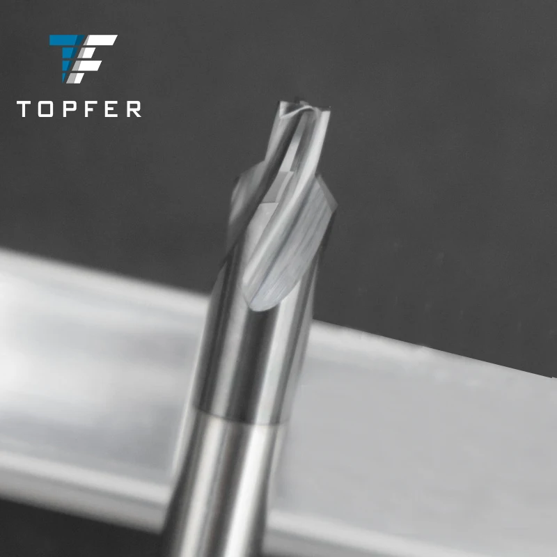Подгонянный CNC Tungsten Карбид 3 Флейта 2 шаг Концевая фреза 6 мм для нержавеющей