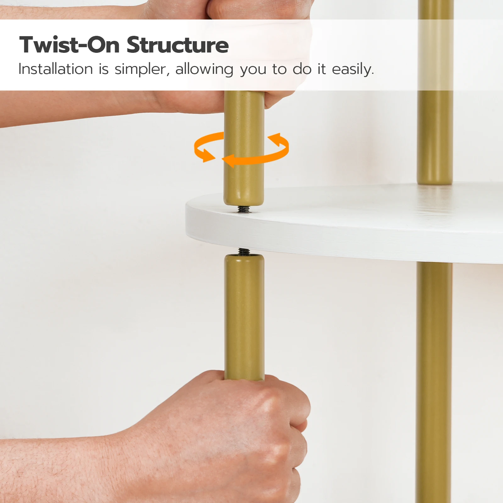 Оптовая продажа Золотая и белая трехъярусная Роскошная кухонная барная тележка для прокатки на колесах со стеклянной стойкой