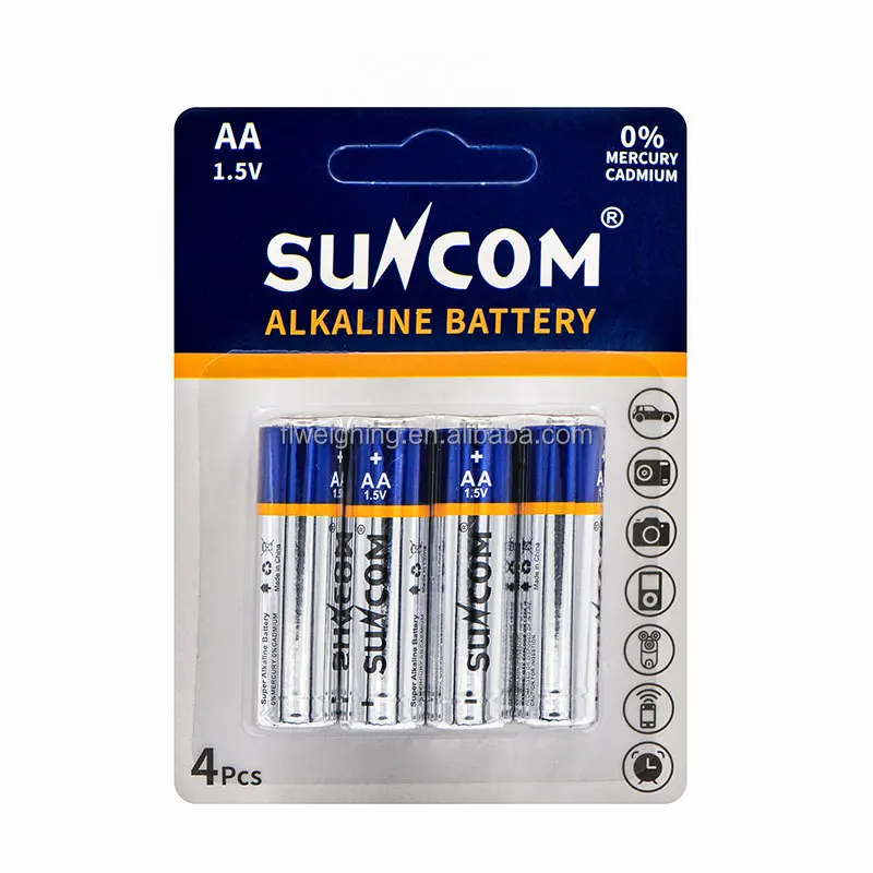 Suncom AA 1 5 V длительное время работы неперезаряжаемая щелочная батарея