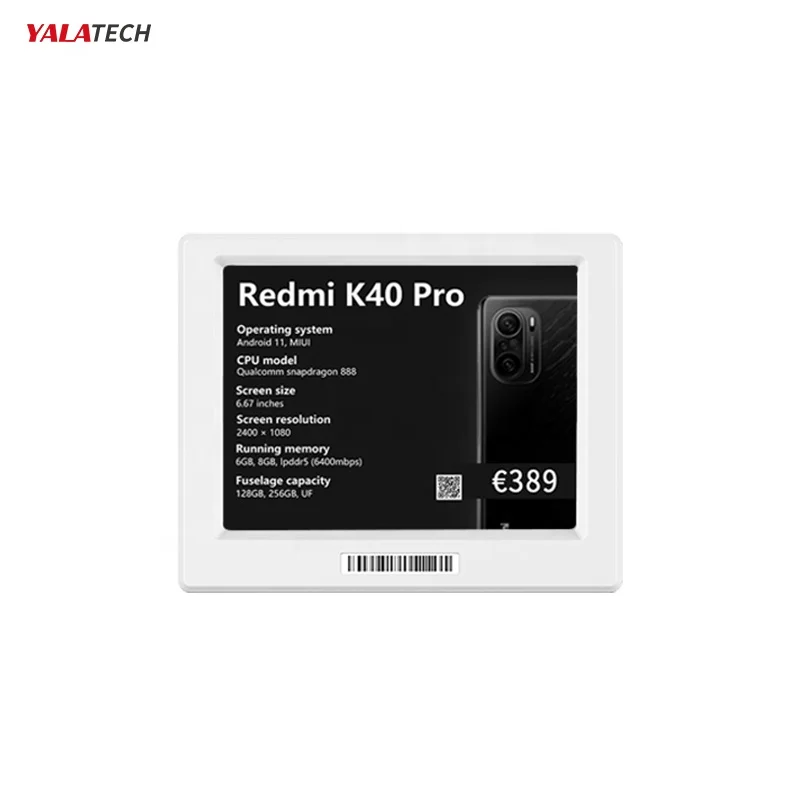 YalaTech ESL 4.2 inch 3 Colors E-ink Epaper Display ESL Electronic Price Tag Label Lite Series