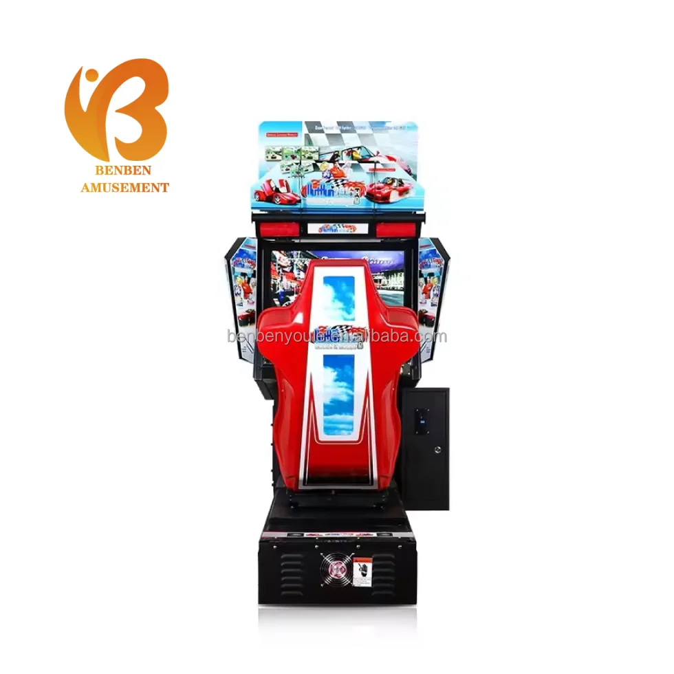 2024 Popular Hot Selling Arcade Coin Operated Games 32' Lcd Kid Outrun Racing Game Machine