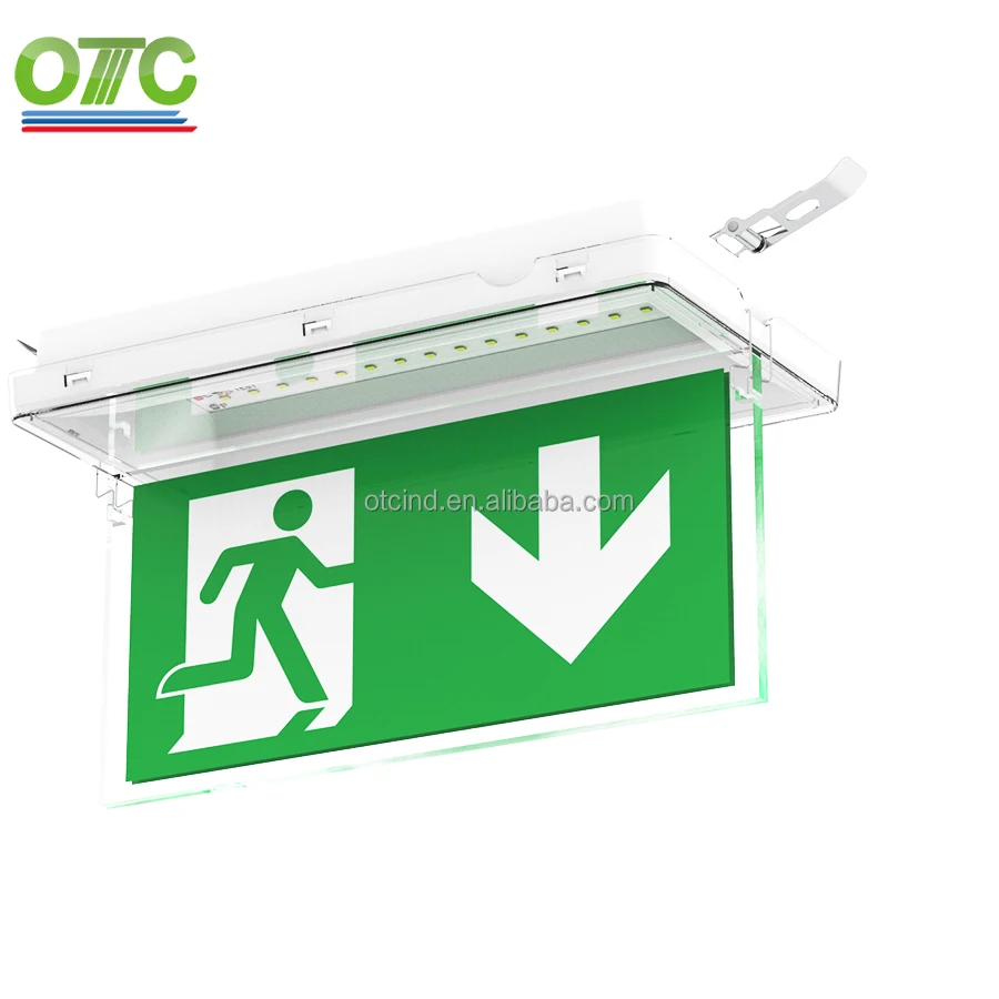 OT-HLB5-RST LED IP65 exit light and exit sign in one design