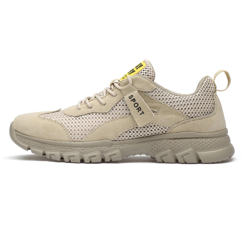 Wholesale New Outdoor With Mesh And Leather Upper Anti Slippery Climbing Hiking Shoes For Man