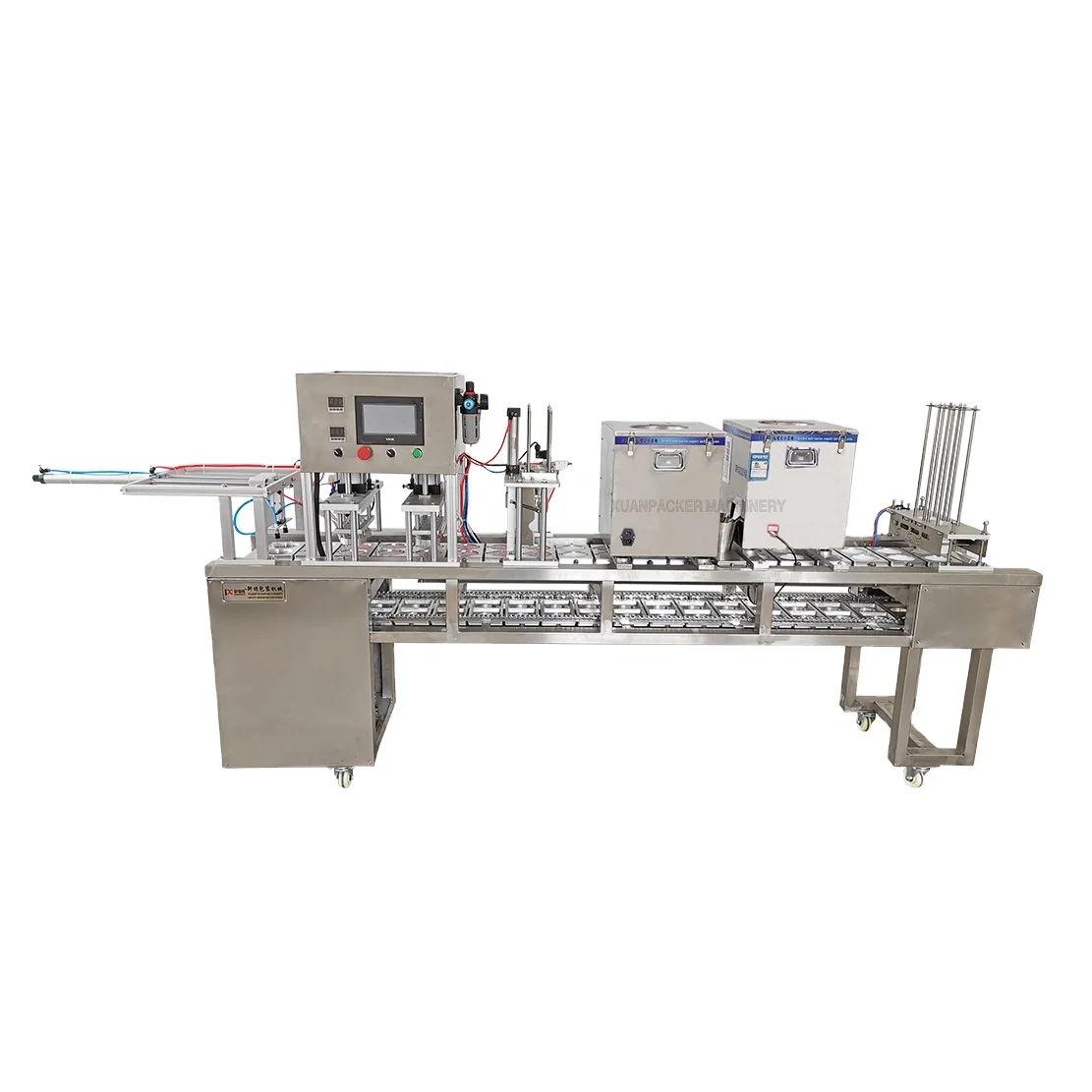 Automatic cup filling and sealing machine  snack fast food coffee bean cup sealing machine
