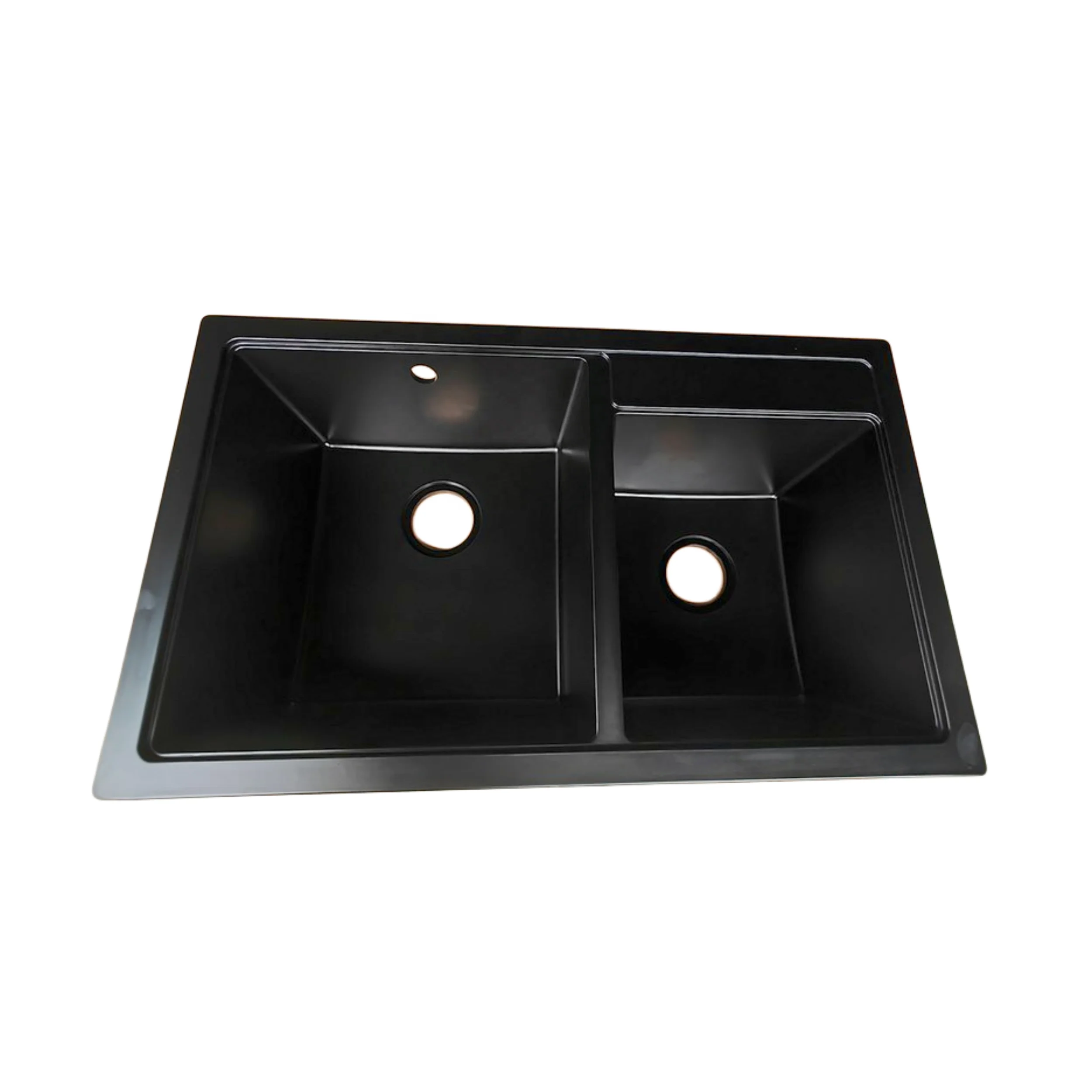 Кухонная раковина Omeiga, двойная чаша черного цвета, 800 мм, устойчивый к царапинам и истиранию для дома